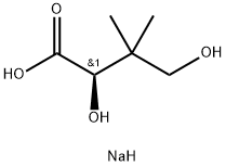 (R)-2,4-디히드록시-3,3-디메틸부티르산나트륨염 구조식 이미지