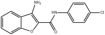 3-AMINO-N-(4-CHLOROPHENYL)-1-BENZOFURAN-2-CARBOXAMIDE Structure