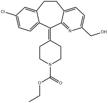2-Hydroxymethyl Loratadine 구조식 이미지
