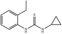 Thiourea, N-cyclopropyl-N-(2-ethylphenyl)- (9CI) 구조식 이미지