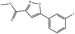 메틸5-(3-요오도페닐)이속사졸-3-카르복실레이트 구조식 이미지