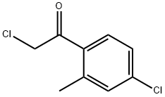 Ethanone, 2-chloro-1-(4-chloro-2-methylphenyl)- (9CI) 구조식 이미지