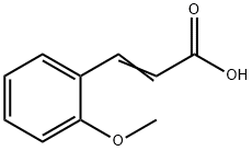 2-Methoxycinnamic acid 구조식 이미지