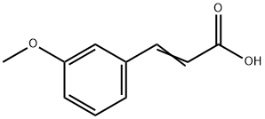 3-Methoxycinnamic acid 구조식 이미지