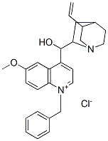 (8alpha,9R)-1'-benzyl-9-hydroxy-6'-methoxycinchonanium chloride 구조식 이미지