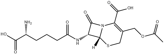7-(5-amino-5-carboxyvaleramido)cephalosporanic acid Structure