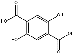 2,5-Dihydroxyterephthalic acid 구조식 이미지