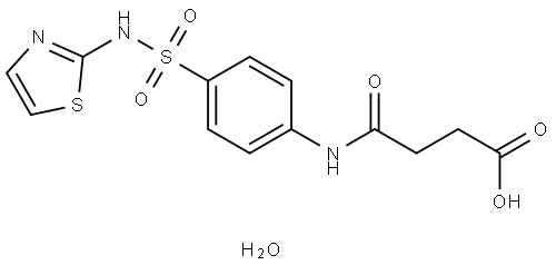 N4-SUCCINYLSULFATHIAZOLE MONOHYDRATE Structure