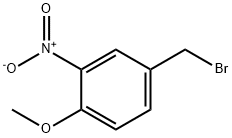 4-Methoxy-3-nitrobenzyl bromide 구조식 이미지
