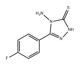 4-AMINO-5-(4-FLUOROPHENYL)-4H-1,2,4-TRIAZOLE-3-THIOL 구조식 이미지