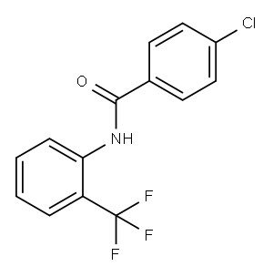 4-Chloro-N-[2-(trifluoroMethyl)phenyl]benzaMide, 97% 구조식 이미지