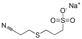 나트륨3-[(2-시아노에틸)티오]프로판설포네이트 구조식 이미지