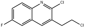 2-Chloro-3-(2-chloroethyl)-6-fluoroquinoline 구조식 이미지