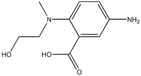 벤조산,5-아미노-2-[(2-히드록시에틸)메틸아미노]-(9CI) 구조식 이미지