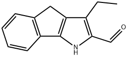 Indeno[1,2-b]pyrrole-2-carboxaldehyde, 3-ethyl-1,4-dihydro- (9CI) 구조식 이미지