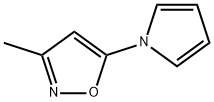 Isoxazole, 3-methyl-5-(1H-pyrrol-1-yl)- (9CI) 구조식 이미지