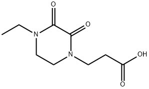 1-피페라진프로판산,4-에틸-2,3-디옥소-(9CI) 구조식 이미지