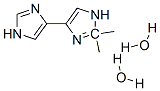 4,4-Bi-1H-imidazole,  2,2-dimethyl-,  dihydrate  (9CI) 구조식 이미지