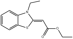 아세트산,(3-에틸-2(3H)-벤조티아졸릴리덴)-,에틸에스테르,(2Z)-(9CI) 구조식 이미지