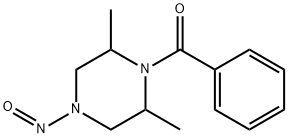 4-벤조일-3,5-디메틸N-니트로소피페라진 구조식 이미지