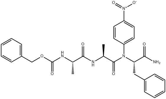 벤질옥시카르보닐알라닐-알라닐-페닐알라닌-4-니트로아닐리드 구조식 이미지