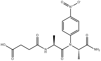 숙시닐-알라닐-알라닌-4-니트로아닐리드 구조식 이미지