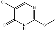 4-Hydroxy-5-chloro-2-methylthiopyrimidine 구조식 이미지