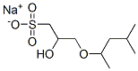 나트륨3-(1,3-디메틸부톡시)-2-히드록시프로판술포네이트 구조식 이미지