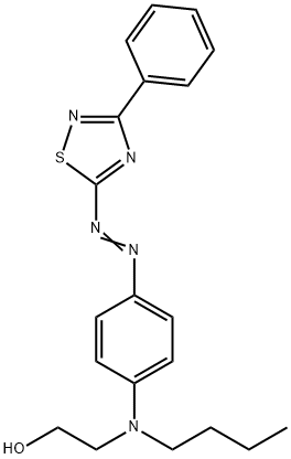 2-[butyl[4-[(3-phenyl-1,2,4-thiadiazol-5-yl)azo]phenyl]amino]ethanol 구조식 이미지
