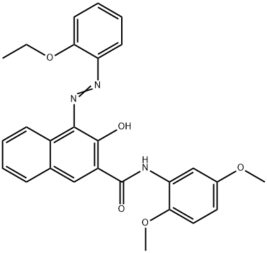 N-(2,5-Dimethoxyphenyl)-4-[(2-ethoxyphenyl)azo]-3-hydroxy-2-naphthalenecarboxamide 구조식 이미지