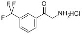 2-AMINO-3'-TRIFLUOROMETHYLACETOPHENONE HYDROCHLORIDE Structure