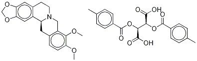 (S)-(-)-Canadine Di-p-toluoyl-D-tartrate Structure