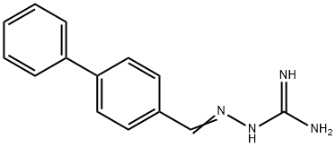 Hydrazinecarboximidamide, 2-((1,1'-biphenyl)-4-ylmethylene)- Structure