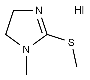 1-Methyl-2-(methylthio)-4,5-dihydro-1H-imidazole hydroiodide 구조식 이미지