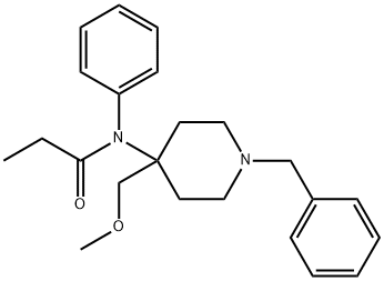 N-[1-벤질-4-(메톡시메틸)피페리딘-4-일]-N-페닐프로피온아미드 구조식 이미지