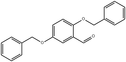 2,5-비스(벤질옥시)벤젠카브알데히드 구조식 이미지