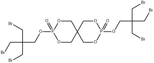 3,9-bis[3-bromo-2,2-bis(bromomethyl)propoxy]-2,4,8,10-tetraoxa-3,9-diphosphaspiro[5.5]undecane 3,9-dioxide 구조식 이미지