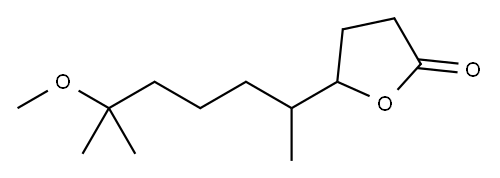 dihydro-5-(5-methoxy-1,5-dimethylhexyl)furan-2(3H)-one 구조식 이미지