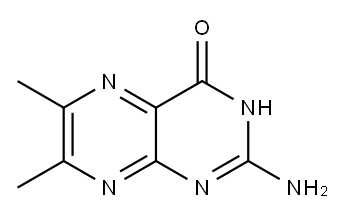 2-AMINO-6,7-DIMETHYL-4-HYDROXYPTERIDINE 구조식 이미지