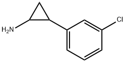 2-(3-클로로-페닐)-사이클로프로필라민 구조식 이미지
