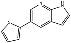 1H-Pyrrolo[2,3-b]pyridine,5-(2-thienyl)-(9CI) 구조식 이미지