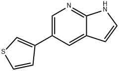 1H-Pyrrolo[2,3-b]pyridine,5-(3-thienyl)-(9CI) Structure