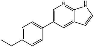 1H-Pyrrolo[2,3-b]pyridine,5-(4-ethylphenyl)-(9CI) 구조식 이미지