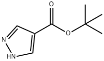1H-피라졸-4-카르복실산,1,1-디메틸에틸에스테르 구조식 이미지