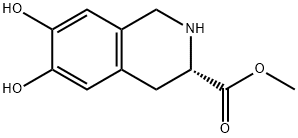 3-Isoquinolinecarboxylic acid, 1,2,3,4-tetrahydro-6,7-dihydroxy-, methyl ester, (3S)- (9CI) Structure