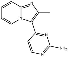 4-(2-Methylimidazo[1,2-a]pyridin-3-yl)-2-pyrimidinamine Structure