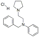 N-benzyl-N-phenylpyrrolidine-1-ethylamine monohydrochloride  구조식 이미지