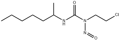 1-(2-Chloroethyl)-3-(1-methylhexyl)-1-nitrosourea 구조식 이미지