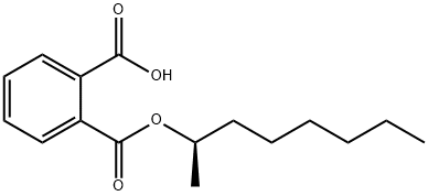 Phthalic acid hydrogen 1-[(1R)-1-methylheptyl] ester Structure