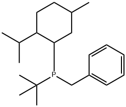 (1,1-디메틸에틸)[5-메틸-2-(1-메틸에틸)시클로헥실](페닐메틸)포스핀 구조식 이미지